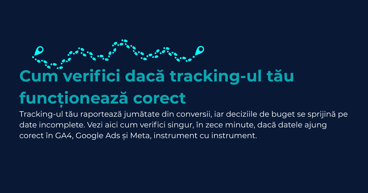 Verificare tracking în GA4, Google Ads și Meta ghid Astrovert.